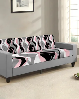 Абстрактная линия Градиентный Розовый чехол для подушки сиденья дивана, защита для мебели, Эластичный Моющийся Съемный чехол для дивана, Эластичные чехлы
