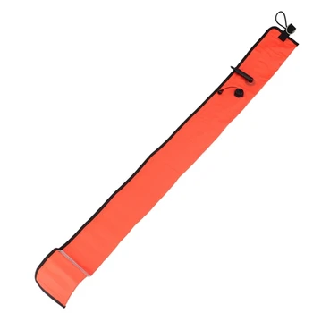1 М Маркер поверхности для подводного плавания Буй SMB Сигнальная трубка Безопасная Видимость Поплавковая Сигнальная трубка Красный