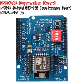 ESP8266 ESP-12E UART WIFI Wireless Shield Development Board Для Печатных Плат Arduino UNO R3 Модули ONE
