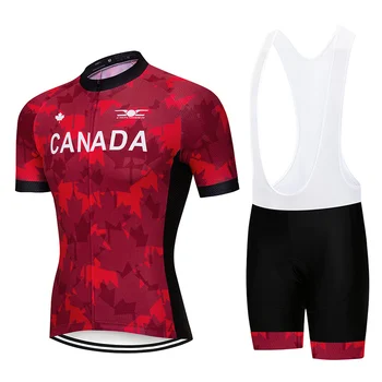 2023 Канада Комплект Велосипедного Нагрудника MTB Трикотажные Изделия Велосипедная Одежда Ropa Ciclismo Мужская Летняя Быстросохнущая Велосипедная Одежда Короткий Майо Culotte