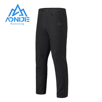 AONIJIE FM5165 Man Быстросохнущие Спортивные прямые брюки Весна Осень Брюки для бега с эластичным поясом Повседневные тренировочные брюки Стрейч
