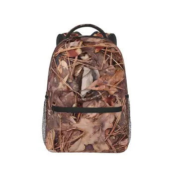 Рюкзаки для фотографий с листьями на природе, повседневные переносные сумки, Школьная сумка с камуфляжем из настоящего дерева, Подарки для студентов
