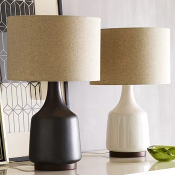 Американская керамическая настольная лампа Nordic modern simple прикроватная лампа для спальни индивидуальность винтажная лампа для гостиной