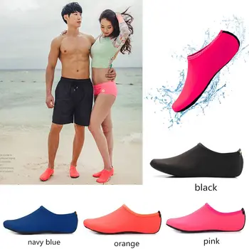 Водонепроницаемая обувь, Мужские и женские носки для плавания, Цветные Летние пляжные кроссовки, Приморские носки-тапки, Тапочки для мужчин и женщин