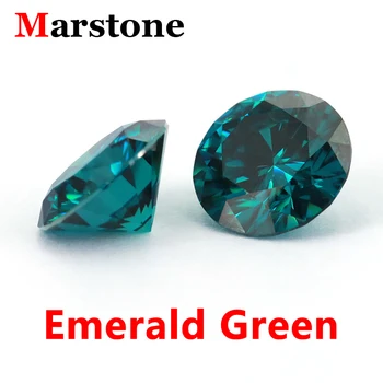 Оригинальный цвет Изумрудно-зеленый камень муассанит бриллиант D-цвета отличной огранки, чистый цвет, высочайшее качество для ювелирных изделий из ожерелья своими руками