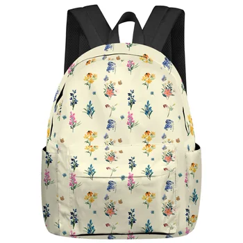 Цветок, Маргаритка, Лаванда, Бабочка, Ирис, школьные сумки для студентов, рюкзак для ноутбука, изготовленный на заказ, рюкзак для мужчин, Женский рюкзак для путешествий, Mochila