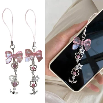 Аксессуар Trend Y2K, цепочка для телефона, брелок для ключей, корейский орнамент из бисера для сумки, прямая поставка