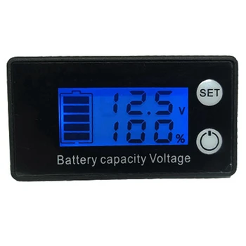 Индикатор емкости аккумулятора Постоянного тока 7-68 В, свинцово-кислотный литиевый вольтметр для автомобиля, мотоцикла, измеритель напряжения