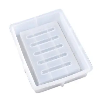 Коробка для мыла ручной работы Силиконовая форма для мыльницы Лоток Форма для литья смолы Кольцо из эпоксидной смолы Держатели для посуды Формы для мыльницы из смолы