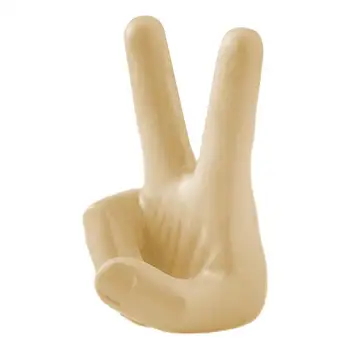 Скульптура Руки Победы Скульптура орнамента из смолы Забавная поза пальца из смолы Подарки Настольные статуэтки пальцев для украшения дома Свадьба