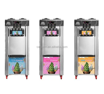 Автоматическая машина для приготовления мягкого мороженого трех вкусов