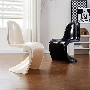 Белые Современные стулья для гостиной, Уникальный обеденный стул, Пластиковые Свадебные стулья, мебель для кухни и сада Cadeira A1