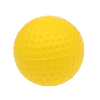 Желтый пенопластовый мяч для гольфа Тренировочные мягкие пенопластовые мячи Тренировочный мяч