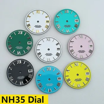 Циферблат NH35 Циферблат с арабской цифрой циферблат S циферблат Подходит для часов с механизмом NH35 NH36 аксессуары для часов Инструмент для ремонта часов