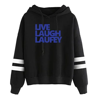 Laufey Merch Live Laugh Laufey Hoodie, Новая толстовка унисекс с длинным рукавом, одежда в повседневном стиле