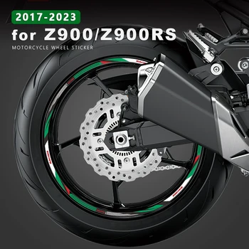 Наклейка На Колесо Мотоцикла Водонепроницаемая Наклейка На Обод Z900RS 2022 Аксессуары для Kawasaki Z900 Z 900 RS SE Cafe 2017-2023 2020 2021