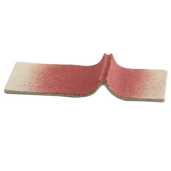 Керамическая Прямоугольная плоская тарелка с красной глазурью Художественная концепция молекулярной кухни Блюдо Фьюжн Посуда Ролл Книга Суши