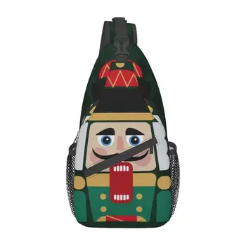 Модная кукла Щелкунчик, сумка-слинг для мужчин, Мультяшный солдатик, Рождественский подарок, нагрудный рюкзак через плечо, рюкзак на плечо