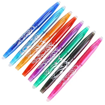 В упаковке 8-цветная стираемая гелевая ручка, 8-цветной стираемый маркер, подходит для детей и студентов