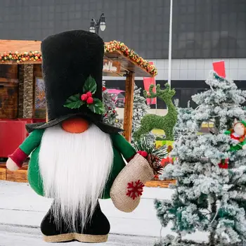 Рождественские украшения, Уникальные Праздничные Рождественские Безликие Длинные бороды, Большой нос, скандинавские пожилые люди для дома на Рождество