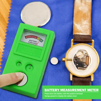 Проверка батареи кнопочных элементов Профессиональный измерительный прибор для измерения заряда батареи Простой в использовании Легкий Инструмент для ремонта оборудования Аксессуар