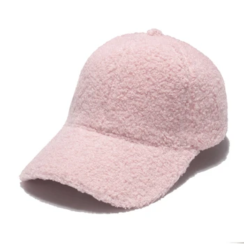 Новая модная шерстяная бейсболка, плотная теплая однотонная шапка-кепка, мужские и женские шапки оптом, зимние кепки для женщин
