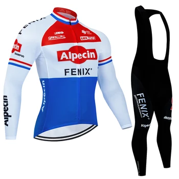 Alpecin Велосипедная одежда с длинным рукавом MTB Велосипед Велосипедная одежда Велосипедный костюм Осенняя Велосипедная одежда Одежда для горных велосипедов