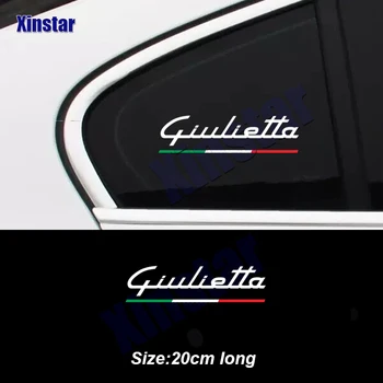 2шт виниловых наклеек на автомобильные стекла, отличительные знаки для автоаксессуаров Alfa Romeo Giulietta