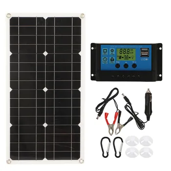Защита от автоматической зарядки аккумулятора на солнечных батареях Широкая применимость 12 В 24 В Адаптивная Солнечная панель для грузовика
