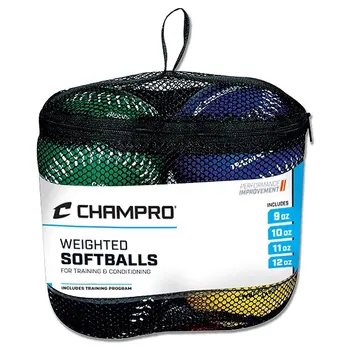 Champro Softball.com 12-дюймовый тренировочный набор для софтбола с утяжелителем (4 упаковки)