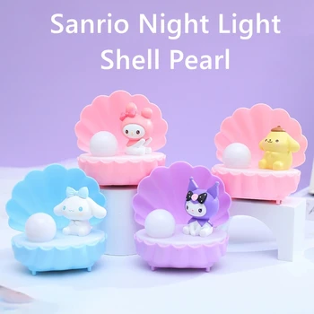 Sanrio светодиодный ночник Kuromi My Melody Cinnamoroll Помпомпурин Кавали персонажи аниме детские игрушки праздничные подарки