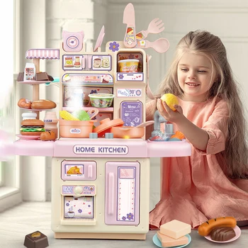Детский игровой дом, набор кухонных игрушек, взаимодействие с головоломкой, любовь к практическим занятиям, моделирование ребенка, Мини-девочка, Готовка, Подарки для мальчиков