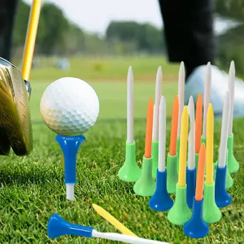 Пластиковые Тройники для гольфа Прочные Небьющиеся Тройники для гольфа на расстоянии Простая Установка 50шт Высокая Стабильность Низкое Трение для более прямой