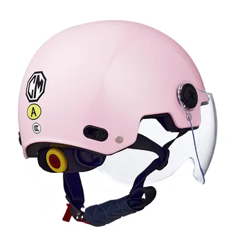 Розовый цветной шлем Детский полушлем Ультралегкий детский шлем Летний сезон Унисекс Гоночный мотоциклетный шлем Capacete Casco