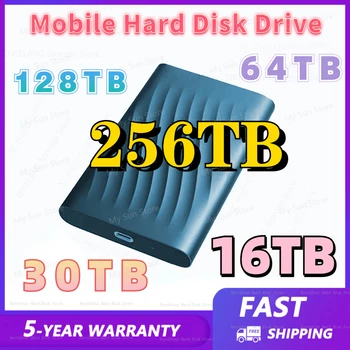 Портативный T9 SSD Внешний Жесткий Диск 256 ТБ Мобильный Твердотельный Жесткий Диск 4 тб 128 ТБ USB3.1 Жесткий диск Type-C для ноутбука Notebook