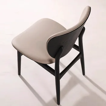 Роскошные обеденные стулья в минималистском стиле Современный дизайн Деревянные обеденные стулья для спальни Представительская терраса Silla Comedor Мебель для дома