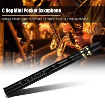 Мини Портативный карманный инструмент из ABS для саксофона с сумкой для переноски, Зубные пасты для альт-саксофона для начинающих любителей Y8z0