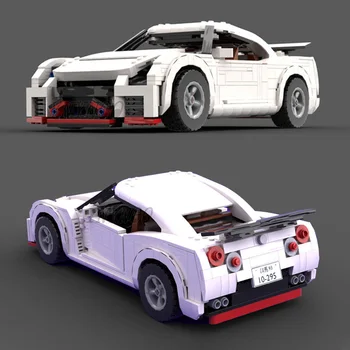 1001ШТ технических строительных блоков гоночного автомобиля Nissans GT-R R35 Speed Sports Car Vehicle Bricks 10295 Модификаций игрушек 