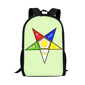 Рюкзак с эмблемой Ордена Восточной Звезды, детская школьная сумка для студентов, повседневная дорожная сумка для женщин, мужчин, подростков, повседневный рюкзак