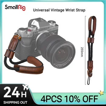 Универсальный ремешок для фотоаппарата SmallRig, винтажный кожаный ремешок на запястье для Canon, Nikon, Sony, регулируемый ремень безопасности 3926