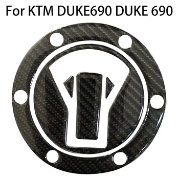 Для KTM DUKE690 Обновление DUKE 690 3D-наклейка на крышку топливного бака мотоцикла из настоящего углеродного волокна, защитная наклейка на мотоцикл