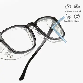 2/3/5 Защитные очки с прозрачными линзами, защищающими от запотевания, устойчивые к ультрафиолетовому излучению Черные