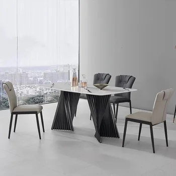 Современный роскошный обеденный стул, Удобная Кухонная подушка из искусственной кожи, Обеденные стулья, стулья для отдыха в ресторане, мебель для столовой
