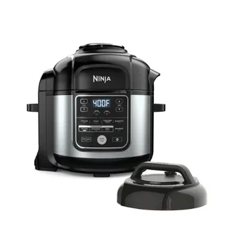 Ninja Foodi 10-в-1, 8-квартовая XL-скороварка, фритюрница, мультиварка, нержавеющая сталь, OS400