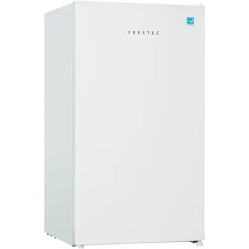 Мини-холодильник Frestec объемом 3,1 куб. см, компактный холодильник, Маленький холодильник с морозильной камерой, белый (FR 310 Втч)