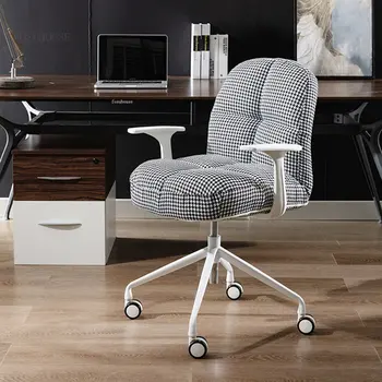 Скандинавский офисный стул Современная Офисная мебель Студенческий кресельный подъемник Для дома Компьютерный стул для небольшого помещения, Вращающееся кресло для кабинета