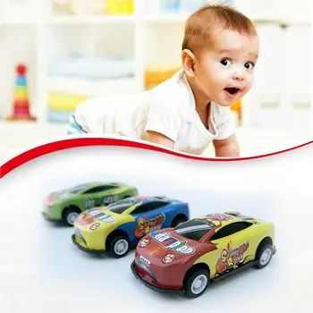 6 шт. детская игрушка для трюков, модель автомобиля из сплава с откидной спинкой, принадлежности для вечеринок