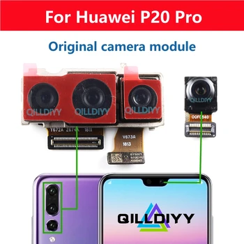 Оригинальная Широкоугольная передняя видеокамера для Huawei P20 Pro Камера заднего вида P20pro Большой основной телеобъектив для селфи Модуль Гибкий кабель Детали