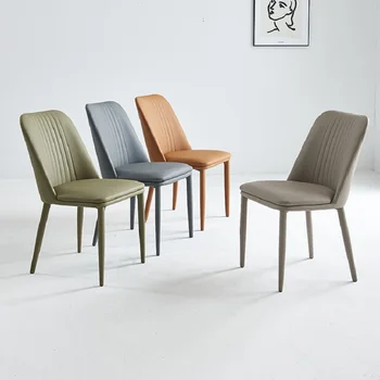 Домашний Легкий Роскошный современный простой стул со спинкой в кремовом стиле, Скандинавский Удобный Роскошный обеденный стул в ресторане