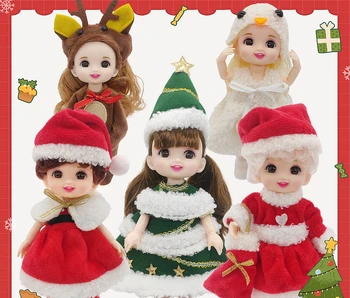 6-дюймовая 8-дюймовая Детская Одежда Bjd Пеленальная Одежда 16-17 см Кукла Рождественский Набор Lolly Girl Аксессуары Для Одежды Принцессы